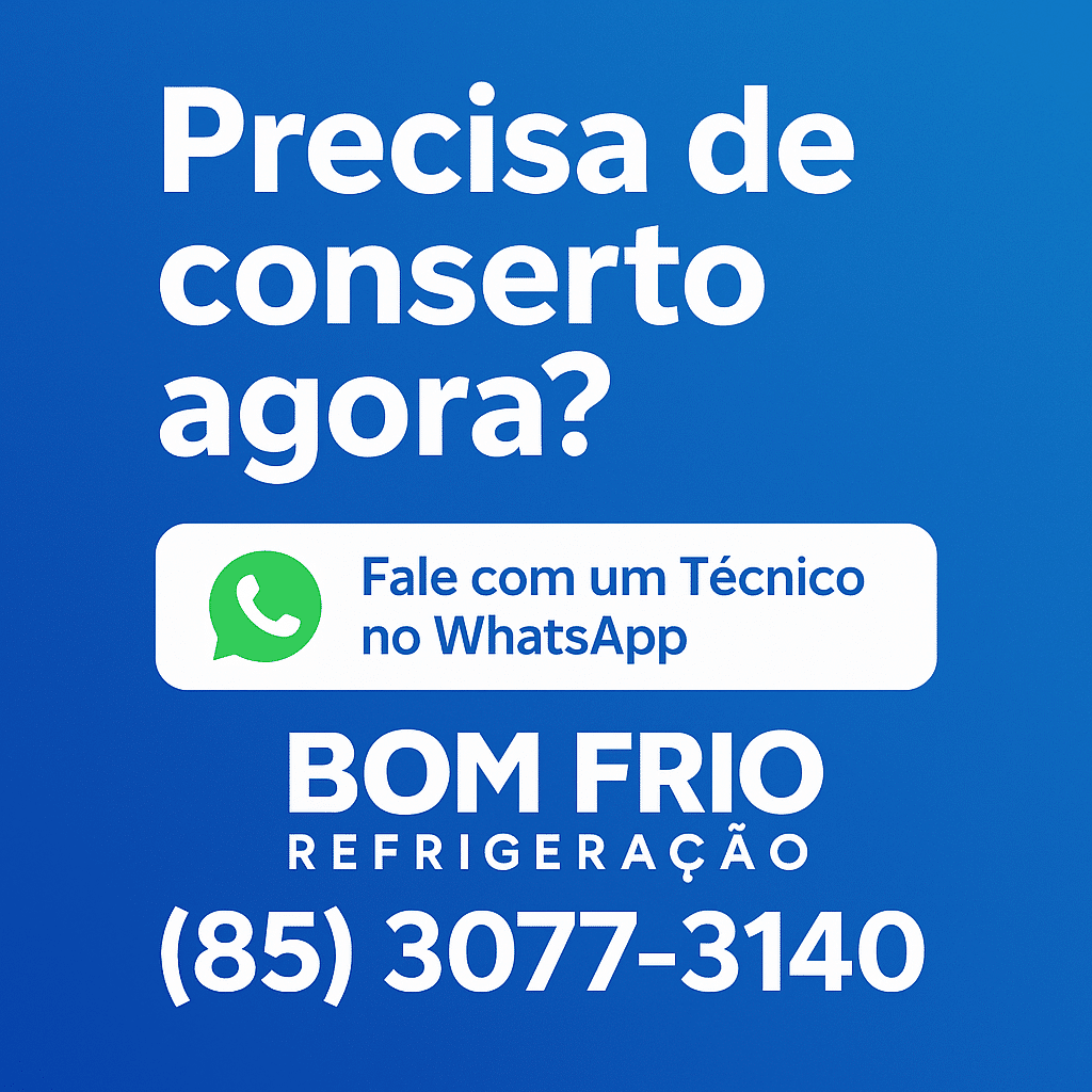 Técnico da Bom Frio em atendimento em Fortaleza